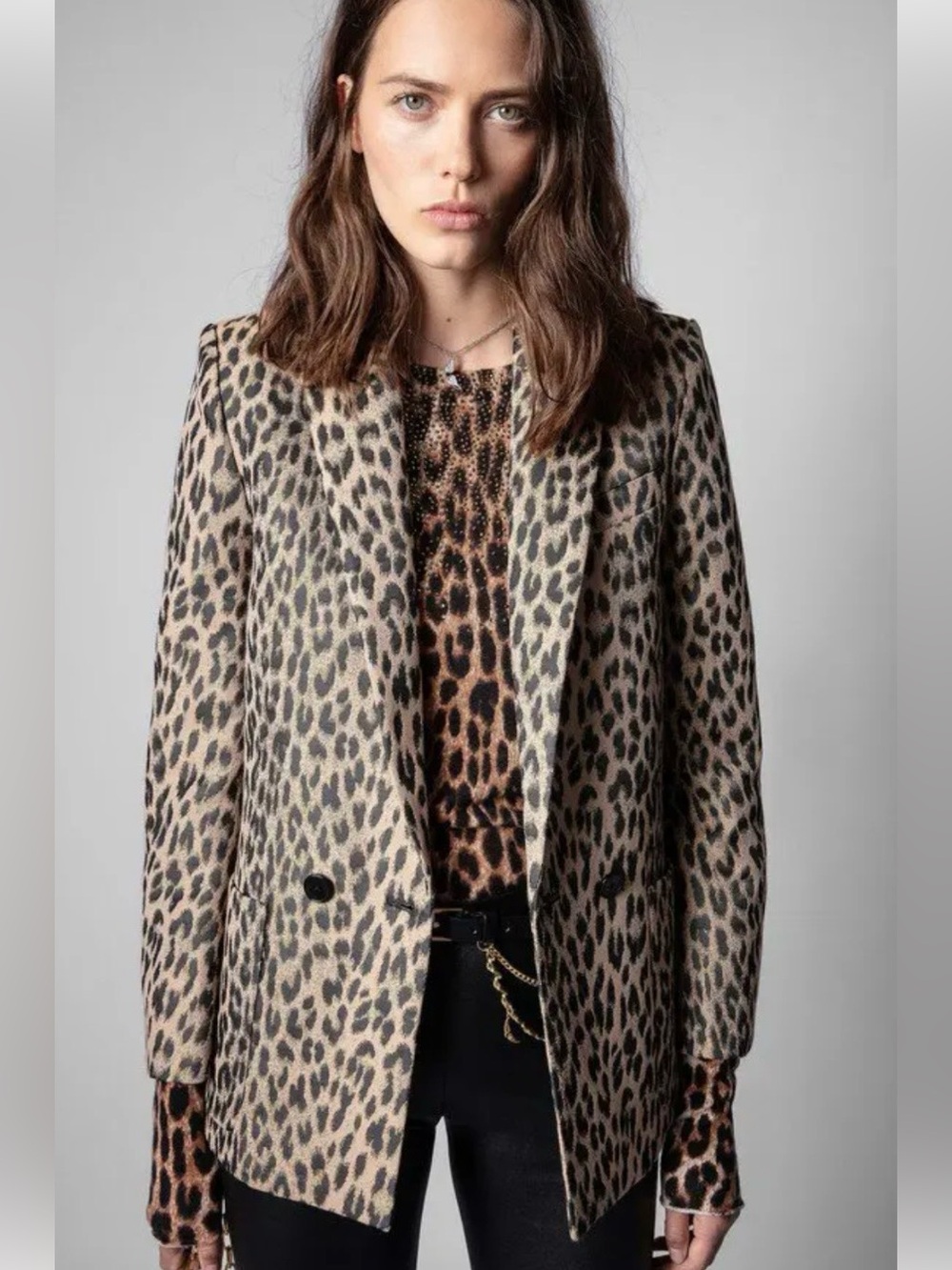 Zadig & Voltaire Viska Leo Leopard Jacket